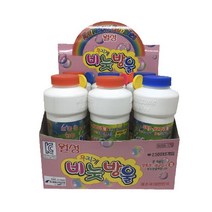월성 무지개 비눗방울 2500 370ml 2종 x 3p, 혼합색상, 1세트