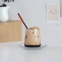 코지테이블 홈카페 내열 디자인 유리컵 항아리 언더락 450ml, 4개