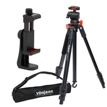 본젠 삼각대 블랙 VT-340M + 스마트폰거치대 블랙 VCM-553G, VT-350M(삼각대 + 거치대)