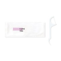 기본 디자인 성인용 치실 1 08 핑크 I LOVE YOU, 150개입, 1개