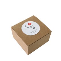 모던 상자 + 백일 스티커 한글1 세트, 크라프트, 100세트