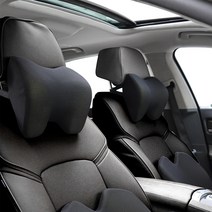 다니카 차량용 메모리폼 목 헤드 쿠션 베개 TO-777, 블랙