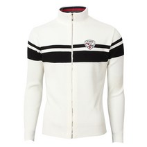 그렌에코 남성용 잔줄지 골프 니트 ges9306