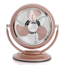 이노크아든 레트로 메탈 데스크 선풍기 IA-C6P, 메탈 인디핑크