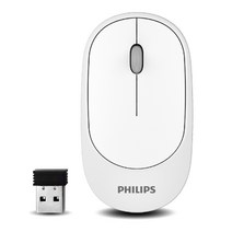 필립스 M314저소음 무선 마우스 SPK7314, 화이트