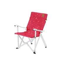 카즈미 모노그램 미니 릴렉스 체어, 레드, 1개