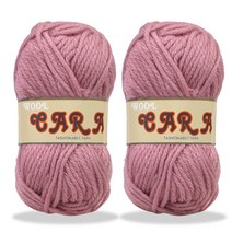 미소털실 카라 뜨개실 90g x 2p, 903 퓨스핑크, 2개