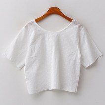 엔비룩 펀칭 플라워 블라우스