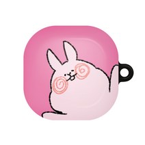 바니몽 더드로잉 갤럭시 버즈라이브 / 버즈2/버즈프로 하드케이스, 02 헬로래빗