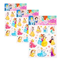 디즈니프린세스 빅스티커, 혼합색상, 1세트