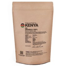 엑스데일리커피 케냐AA 원두커피, 홀빈(분쇄안함), 1kg