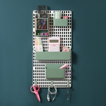 스텔레라 벽면 아이디어 수납 타공판 27 x 52 cm SN102, 1개, 그린