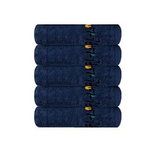 송월타월 보름달 한가위 수건 190g 코마사 + 케이스 랜덤발송 세트, 청색, 5세트