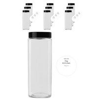 사각 잡곡통 1200ml x 10p + 검정캡 10p + 네임스티커 원형 10p, 혼합색상