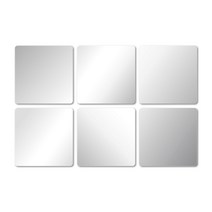 쿠스토리 DIY 아크릴거울 정사각 대 6p, 미러