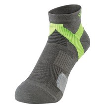 화이텐 남성용 테이핑 양말, 그레이 + 옐로우