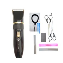 씨엔에스월드 USB 충전식 프로 이발기 DR722 + 컷트보 + 가위 2종 + 빗 + 스펀지 + 집게핀 랜덤발송 + 머리자 세트
