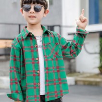 앤젤아이 아동용 윈 체크 남방