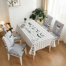 알럽홈 패턴프린팅 다용도 사각 식탁보, TYPE 04, 140 x 180 cm