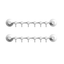 심플 디자인 6구 다용도 행거, 화이트, 2개