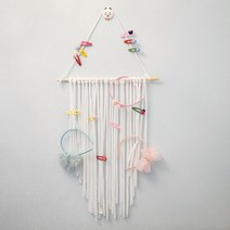 비솔 마크라메 헤어핀 정리대, 화이트