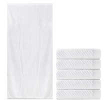 소프트터치 헤링본 세면타올 200g 40수 코마사 5p + 헤링본 바스타올 500g 40수 코마사 세트, 모던화이트, 1세트