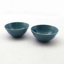 달소금 데일리 모아 도자기 공기, 피콕(유광), 2개