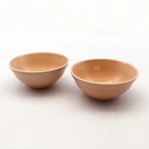 달소금 데일리 모아 도자기 공기, 피치(유광), 2개