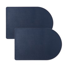 델피노 인조가죽 테이블매트 2p, 네이비블루, 44 x 30 cm