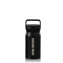 HiKaRi 스텐 대용량 진공 보온보냉병, 블랙, 360ml