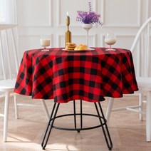 마켓감성 패브릭 홈 원형 테이블보, 타입10, 120cm