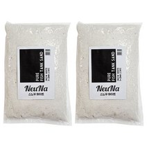 느나 퓨어 어항샌드 1-2mm 2.5kg, 스노우화이트, 2개