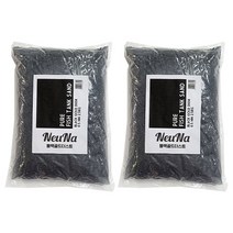 느나 퓨어 어항샌드 0.5mm 2.5kg, 블랙골드더스트, 2개