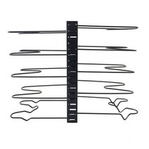 더플로우컴퍼니 그냥 완전 간편한 냄비 뚜껑 그릇 보관 철제 랙 F타입 양쪽5층, 1개