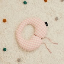 베베스미스 밸런스 필로우 아기목베개 로얄체크, 핑크