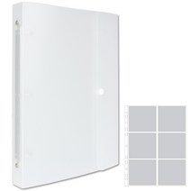 데얼스 포토포켓 3단 똑딱이 포카바인더 6포켓, 반투명, 50매