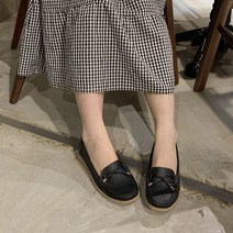 여성용 소가죽 리본 정장 로퍼 SN136