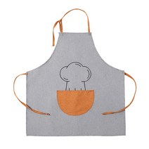 JHCompany 다기능 방수 요리사 앞치마, 그레이앤오렌지, 1개