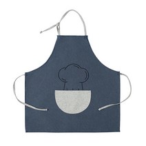 JHCompany 다기능 방수 요리사 앞치마, 블루앤그레이, 1개