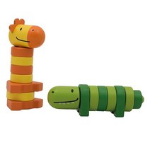 벨러덕 차곡차곡 동물 친구들, 혼합색상, 1세트