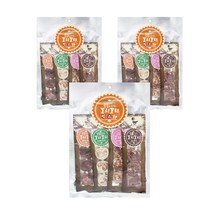 헬로도기 참좋은간식 꼬치꼬치 건조간식 4종 세트, 오리 + 북어 혼합맛, 치킨 + 북어 혼합맛, 연어 + 북어 혼합맛, 소 + 북어 혼합맛, 3세트
