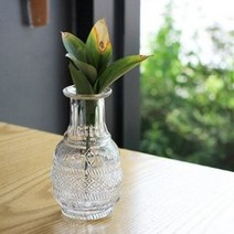 크리스탈 패턴 유리 화병