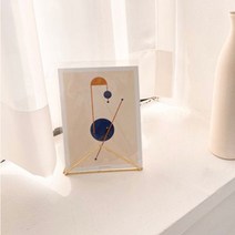 와이어 브로셔 꽂이 받침대, 골드