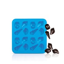 실리콘존 조개모양 초콜렛 몰드 SZ05OM10123AB, 블루, 1개