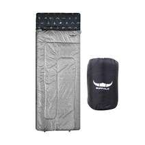 버팔로 로다 캠핑 차박 침낭 + 보관케이스, 그레이, 1세트