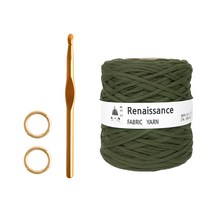 야나 르네상스 젤로백 뜨개실 DIY 패키지, 33 카키