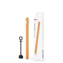 아이노비아 AHASTYLE 애플펜슬 1세대 전용 베이직 실리콘 터치펜 케이스, Orange, 1개