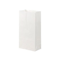 더담다 무지 화이트 각대 종이봉투 대, 600개입, 1개