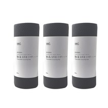 퓨어썬데이 뽀드득 일회용 수세미 250 x 200 mm, 다크그레이, 3개