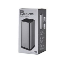푸코 스텐레스 칼블럭 칼꽂이, 블랙 + 그레이, 1개
